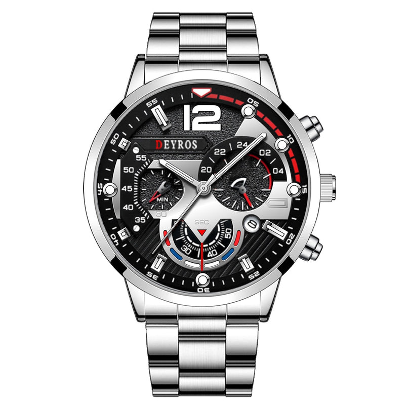 Load image into Gallery viewer, 2022 Luxury men's watches, made of stainless steel Leather Solar, Luminous
