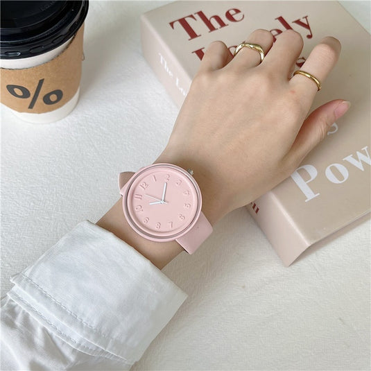 Women's watch suitable for your daily life sports bright colours leather bracelet 18 colors