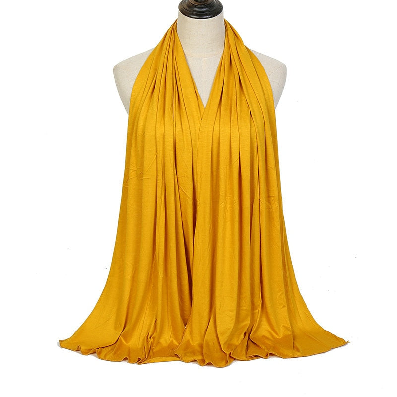 Load image into Gallery viewer, Cotton jersey scarf and veil Suitable for Muslim women soft and cottony elegant and covert all the colors
