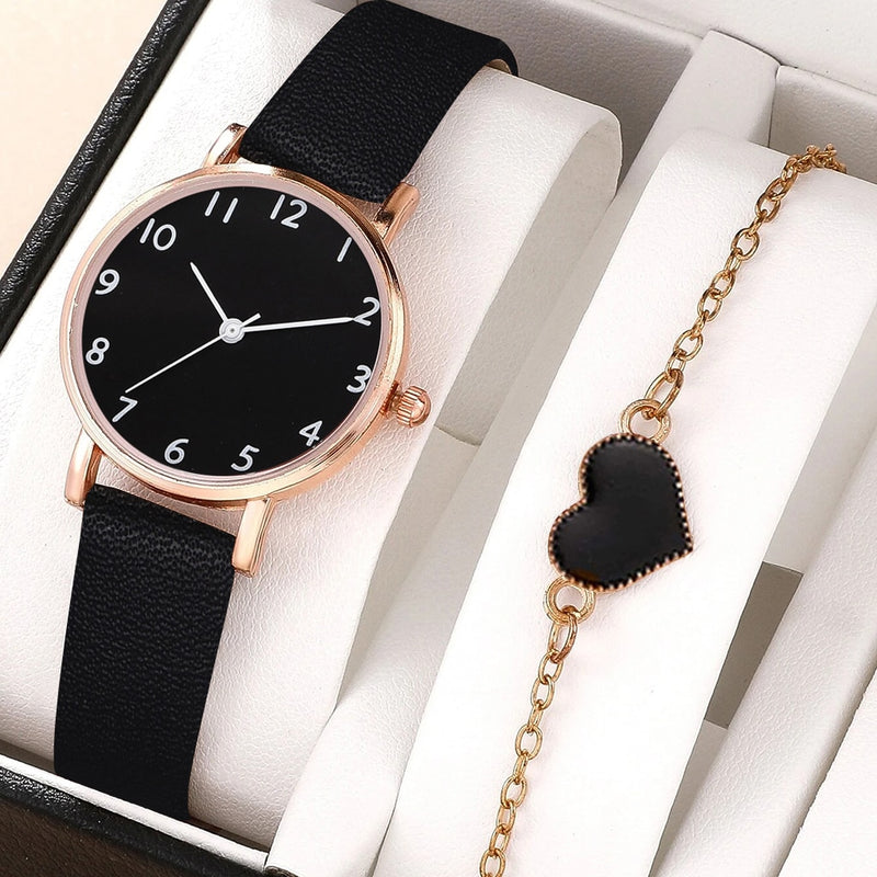 Load image into Gallery viewer, New women's watch 2022 Elegance title leather bracelet Sora looks like a clock
