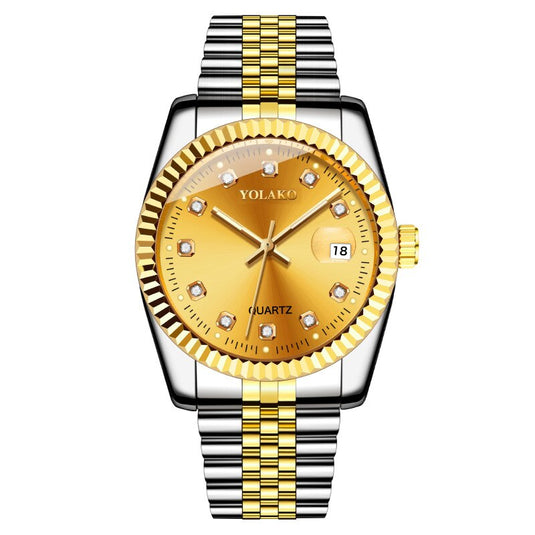 luxury men's watches The same luxury gold watches of stainless steel 4-colors
