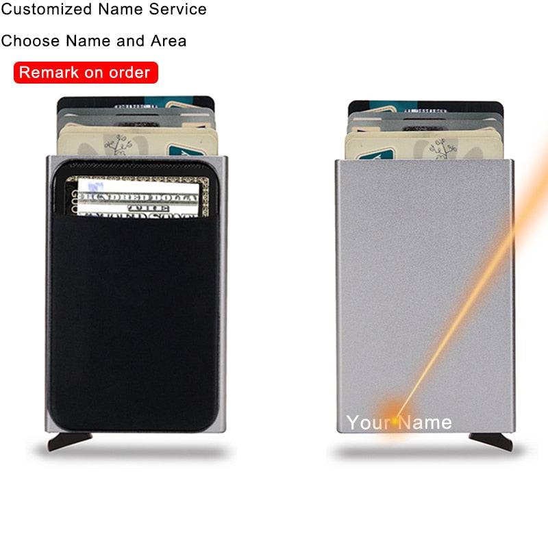 Load image into Gallery viewer, smart wallet Fits all your cards made of steel All colors are there

