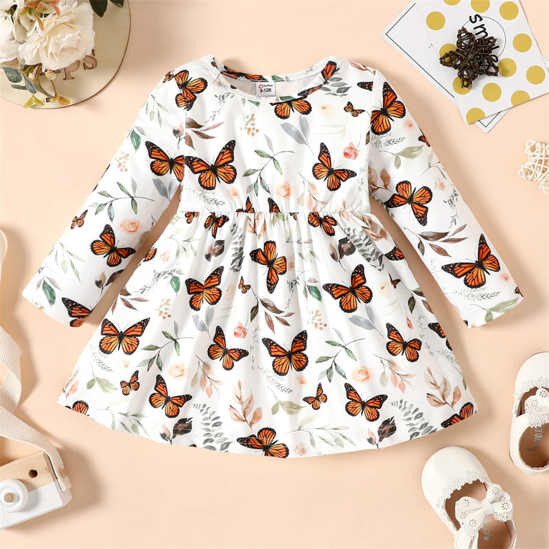 Load image into Gallery viewer, Dress for baby girls long sleeves Made of wool 3-colors
