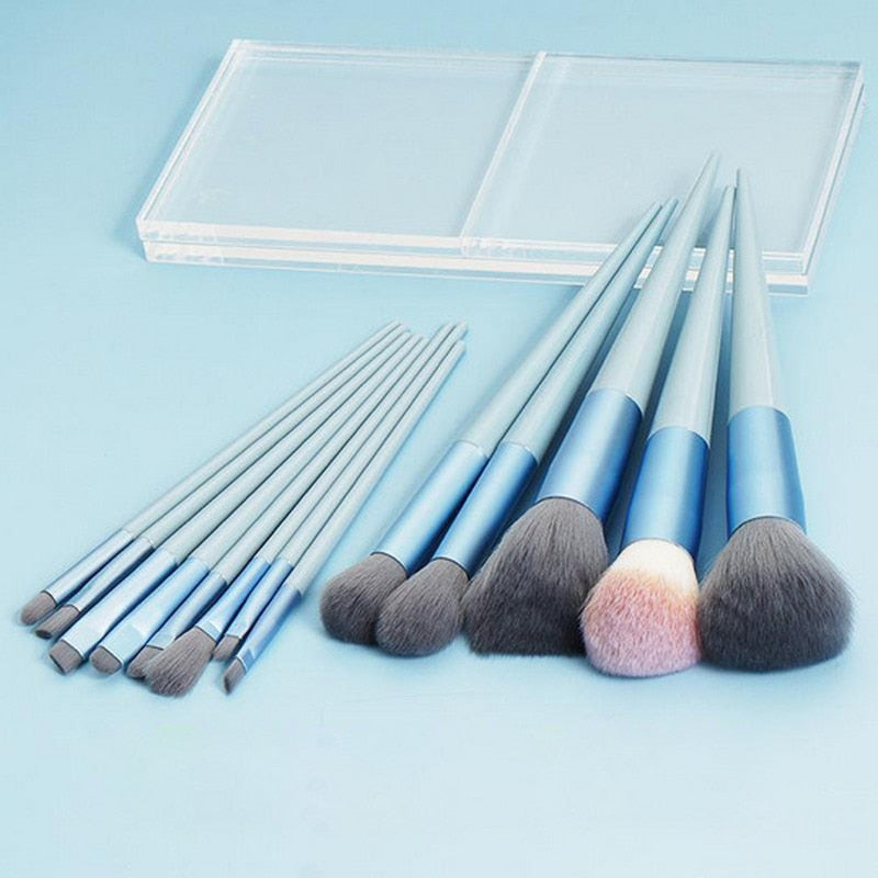 Load image into Gallery viewer, 13pcs fluffy soft makeup brush set for cosmetics, blusher and eyeshadows
