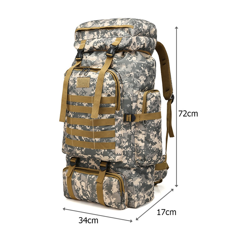 Load image into Gallery viewer, Large bag for travel and fishing bear in the back military figure waterproof
