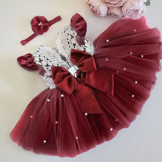 Dresses for baby girls, suitable for birthdays and baptisms Suitable for ages: 1" 2" 3 all sizes