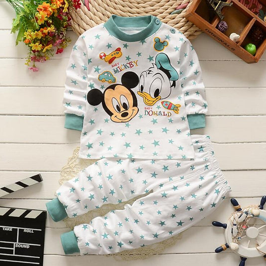 0-2 years baby clothing set newborn cotton winter clothes for boys and girls 2 pieces