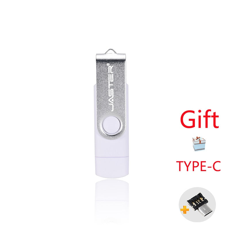 Load image into Gallery viewer, JASTER high speed usb flash You can not connect to it, but to the computer and to the mobile phone Two storage capacity: 2GB_64_GB assorted colors
