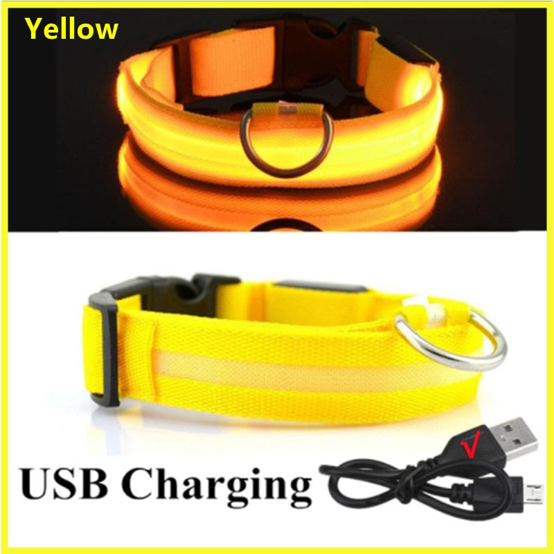 Load image into Gallery viewer, dog collar LED lights in different colors To not lose your dog All colors and sizes

