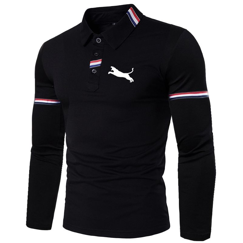 Load image into Gallery viewer, Men's sportwear polo shirt, long sleeves, fits the body
