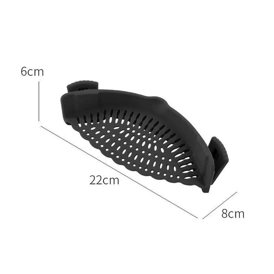 silicone food strainer To filter the water from the hot pot With the ends fixed on the bowl 5 colors