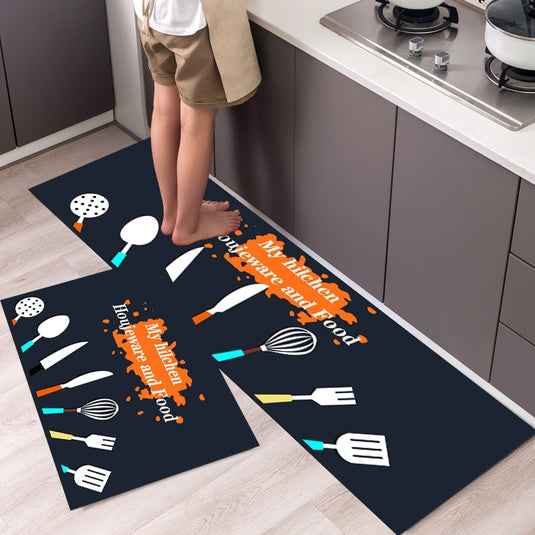Fashion simple Scandinavian style kitchen rug