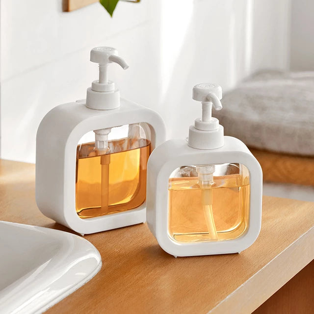 Load image into Gallery viewer, Bottle with pump, shower gel is placed inside and can be refilled It looks beautiful and makes your life easier.
