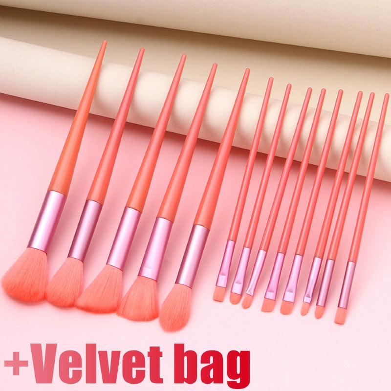 Load image into Gallery viewer, 13pcs fluffy soft makeup brush set for cosmetics, blusher and eyeshadows

