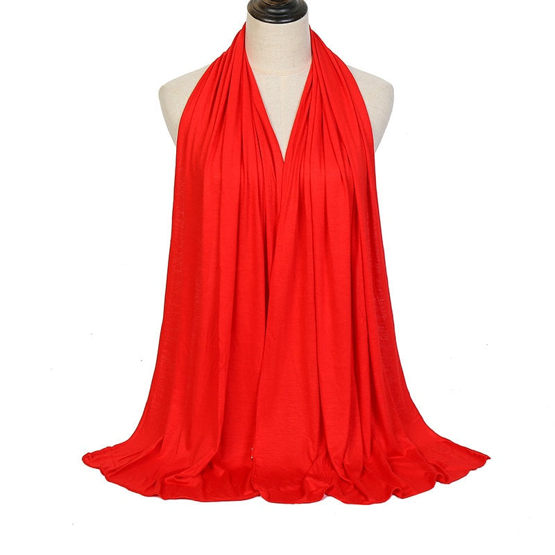 Load image into Gallery viewer, Cotton jersey scarf and veil Suitable for Muslim women soft and cottony elegant and covert all the colors
