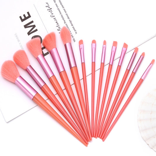 13pcs fluffy soft makeup brush set for cosmetics, blusher and eyeshadows
