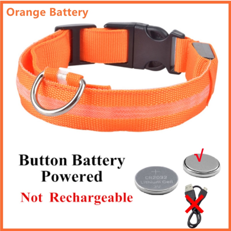 Load image into Gallery viewer, dog collar LED lights in different colors To not lose your dog All colors and sizes
