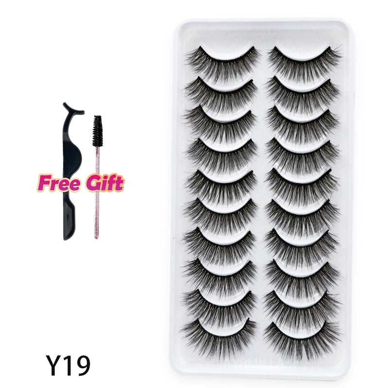 Load image into Gallery viewer, 5/10 Pairs 3D Mink Lashes Dramatic Natural Lashes
