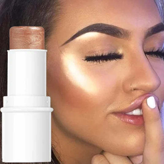 6 colors waterproof highlighter stick glitter contour, face bronzer, shimmer blush