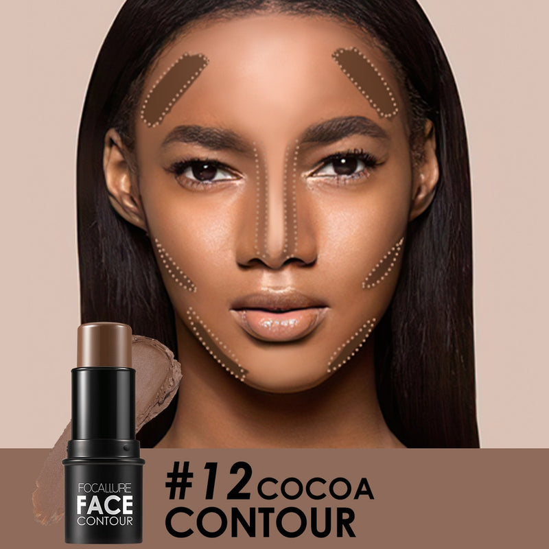Load image into Gallery viewer, FOCALLURE makeup shimmer highlighter contour &amp; bronzer creamy shimmer powder glitter contour stick
