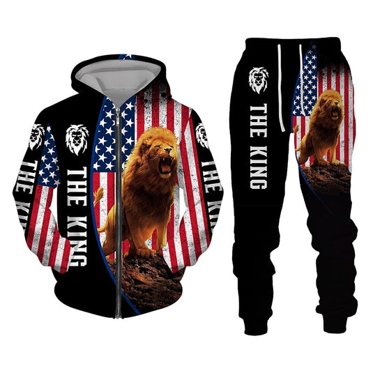 Luxurious pajama set for men winter outfit with a 3D image Each piece can be purchased separately all measurements