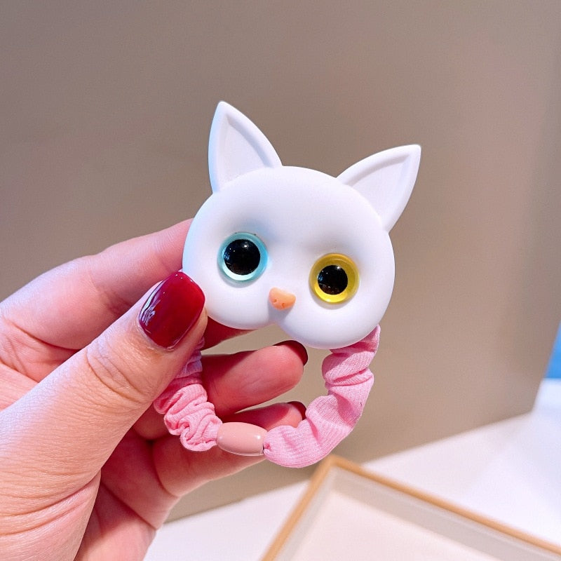 Load image into Gallery viewer, 2022 Beautiful and cute hair bands for girls, cat shape, elastic 15_color
