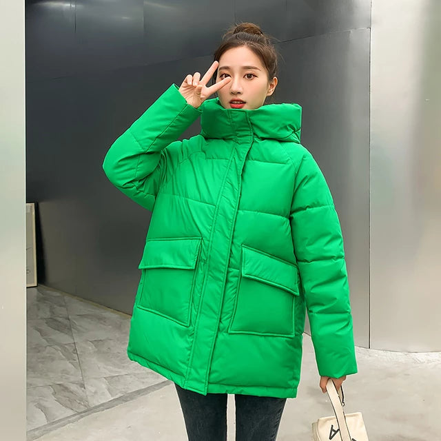 Load image into Gallery viewer, Women's winter warm loose large pocket jacket, great colors and high quality
