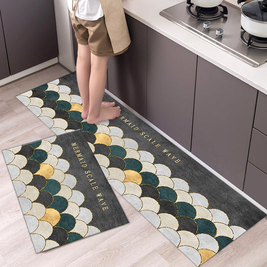 Fashion simple Scandinavian style kitchen rug
