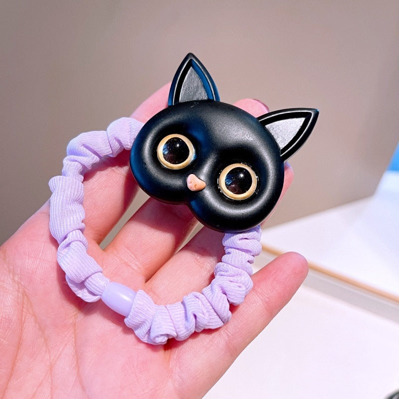 Load image into Gallery viewer, 2022 Beautiful and cute hair bands for girls, cat shape, elastic 15_color
