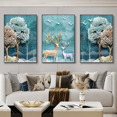 Load image into Gallery viewer, 3 pieces of plates Very beautiful for your home decor Suitable and bright colors
