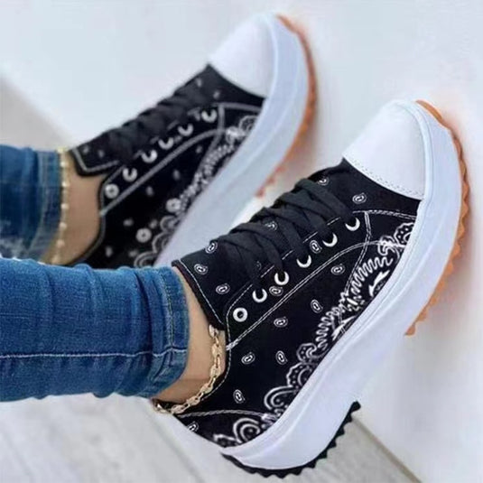 Lovely casual women sneakers with patterns and different colors for you