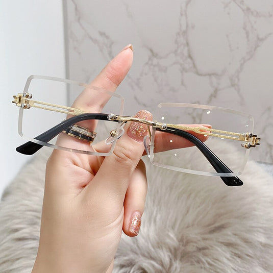 Women's sunglasses 2022 The most luxurious and latest fashion Square lens without frame