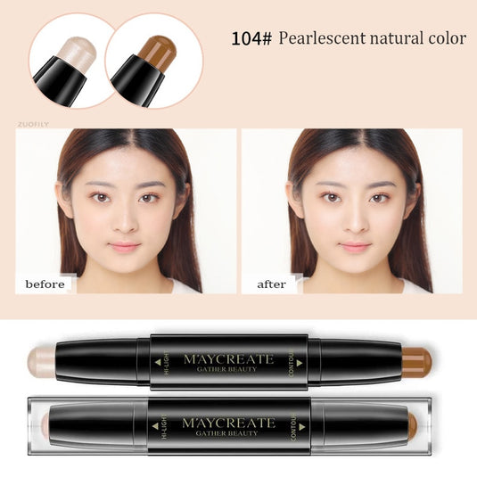 1 in 2 Contour Pencil Face Liner , Concealer A long-lasting pen that conceals dark circles