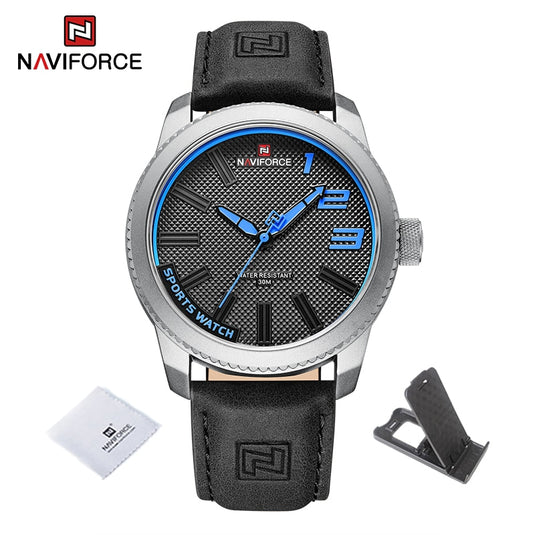 Luxury men's watch 2022NAVIFORCE Water Resistant, Shock Resistant Green Clock