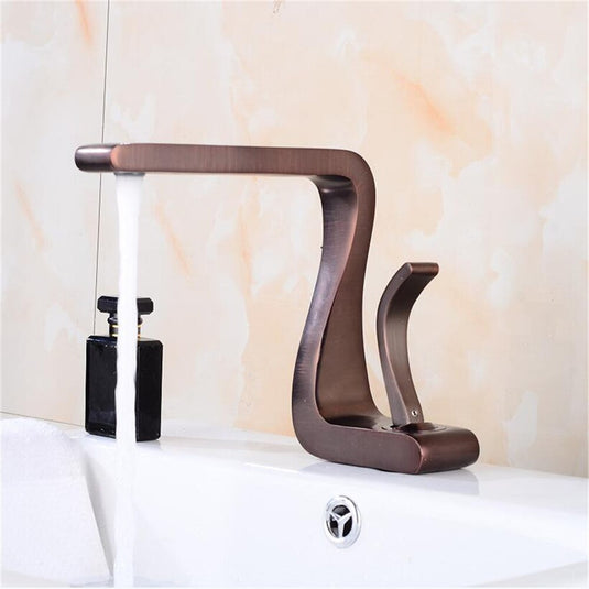 Luxury Basin Faucet of copper Two parts for cold and hot water 8 colors