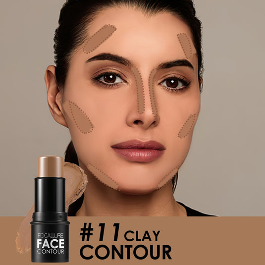 FOCALLURE makeup shimmer highlighter contour & bronzer creamy shimmer powder glitter contour stick