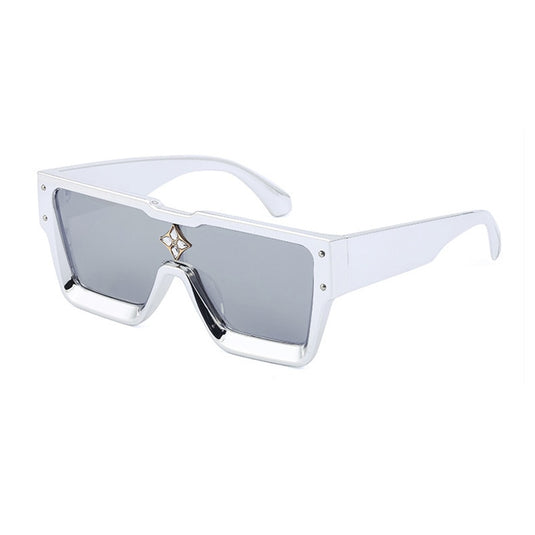 SHAUNA Luxury Crystal Oversized Women Square Sunglasses Trending Shades