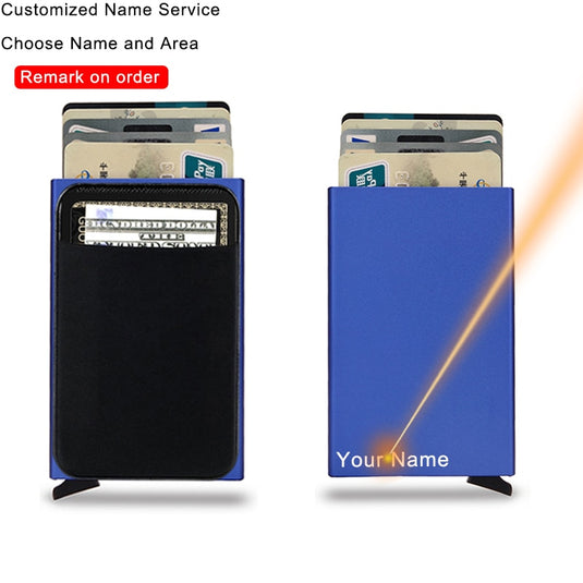 smart wallet Fits all your cards made of steel All colors are there