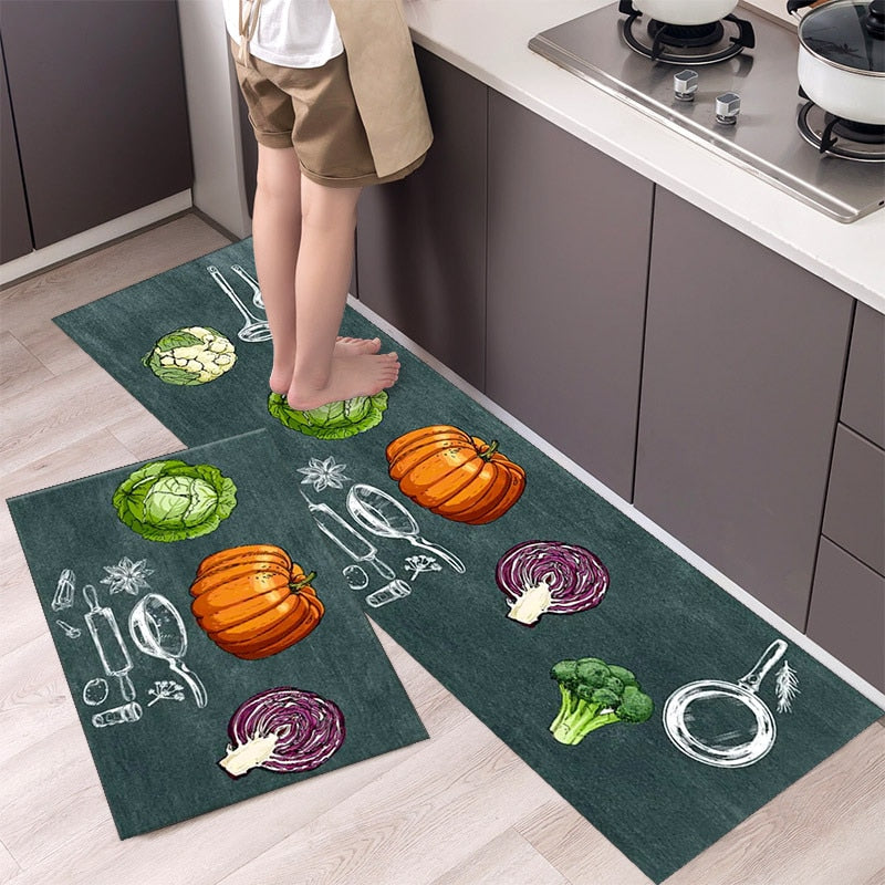 Load image into Gallery viewer, Fashion simple Scandinavian style kitchen rug
