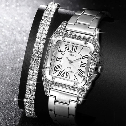 Luxury Women's Quartz Watch With matching accessories for the watch 6_colors