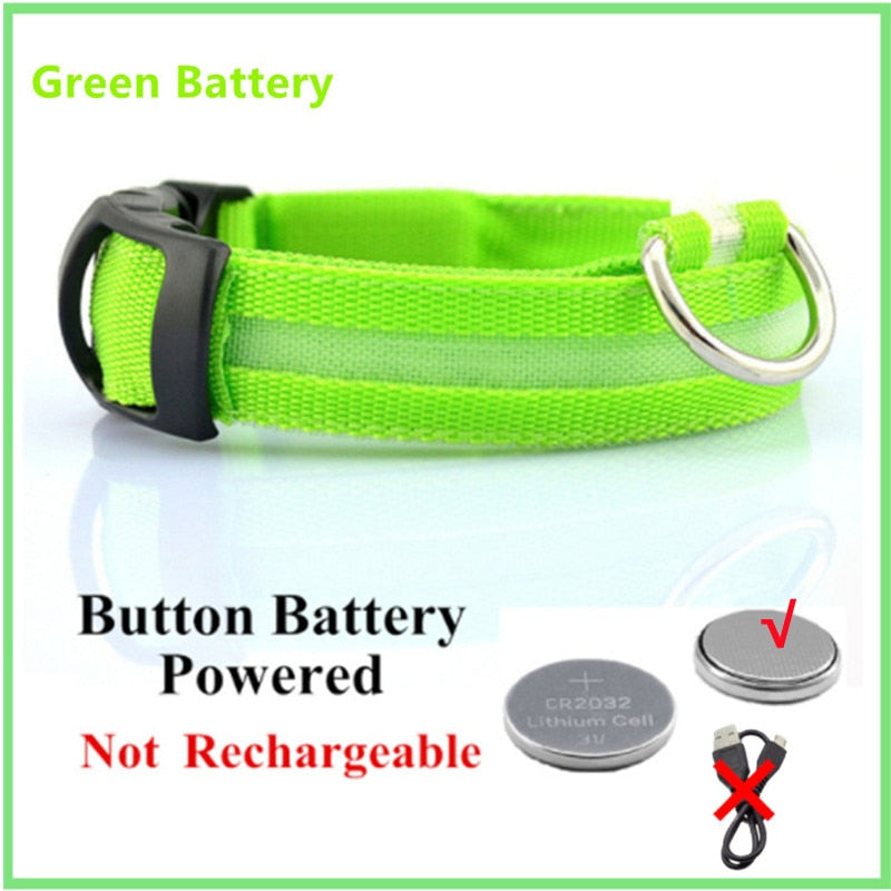 Load image into Gallery viewer, dog collar LED lights in different colors To not lose your dog All colors and sizes
