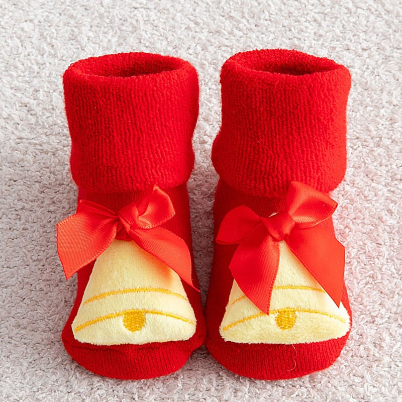 Load image into Gallery viewer, Soft socks for newborns Made of cotton, non-slip Suitable for Christmas
