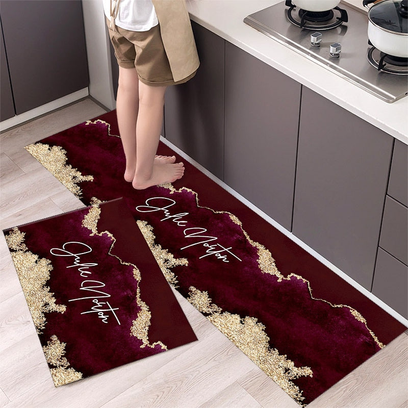Load image into Gallery viewer, Fashion simple Scandinavian style kitchen rug
