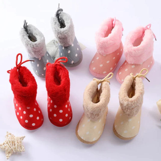 Velvet shoes for kids To learn to walk for the first time Warm winter fur lined 4_watts.