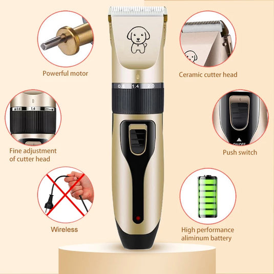 Animal hair trimmer (pet / cat / dog / rabbit) all accessories included