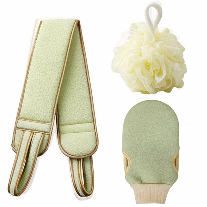 Load image into Gallery viewer, 3 pieces of body lotion Soft, long to clean the back, and worn with the palm to exfoliate the skin 5_colors.
