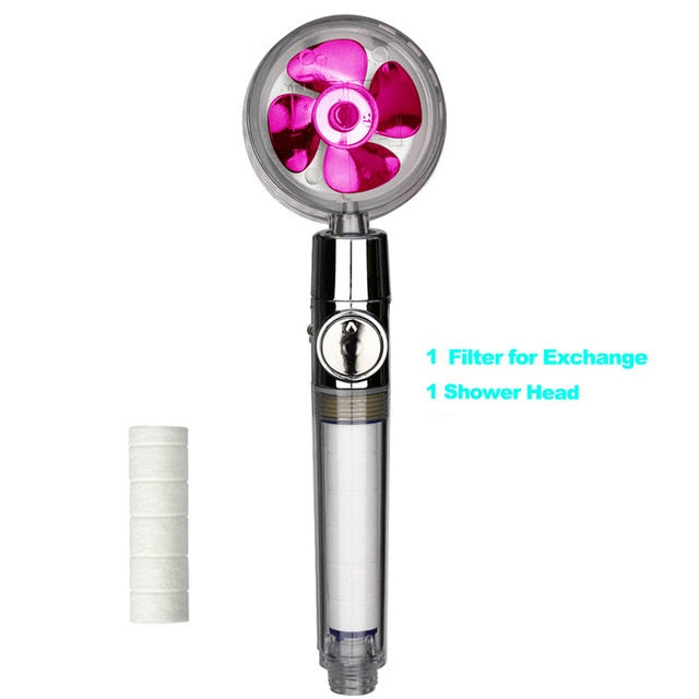 Load image into Gallery viewer, Shower head... it saves water with great pressure with fan Awan that matches your decor
