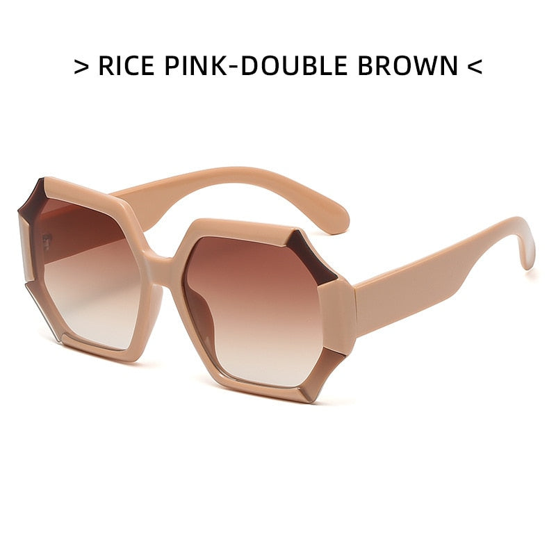 Load image into Gallery viewer, Oversized sunglasses for women 2022 luxury design
