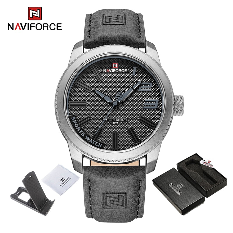 Load image into Gallery viewer, Luxury men's watch 2022NAVIFORCE Water Resistant, Shock Resistant Green Clock
