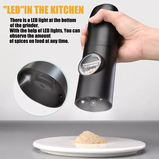 Electric Automatic Mill Pepper And Salt Grinder With LED Light Adjustable Coarseness Produced By Xiaomi Partner Manufacturers